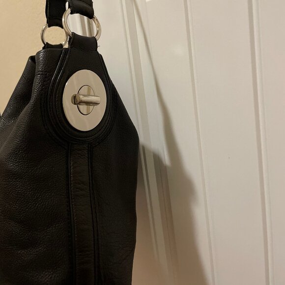 Coach Black Leather Hobo Shoulder Bag - Picture 2 of 10